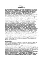 Összefoglalók, jegyzetek 'Petőfi Sándor élete és látomásköltészete', 1.                