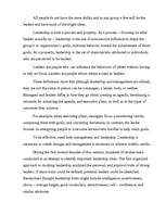 Esszék 'Leadership', 2.                