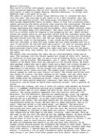 Esszék 'Natures discovery, a description of my memories of camping in cooper sessing, no', 1.