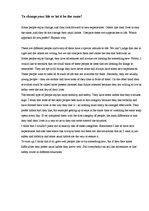 Esszék 'To Change Your Life or Let It be the Same?', 1.                