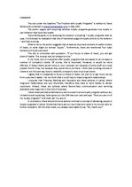 Összefoglalók, jegyzetek 'Commenting Nine Articles', 5.                