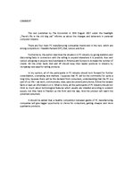 Összefoglalók, jegyzetek 'Commenting Nine Articles', 6.                