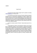 Összefoglalók, jegyzetek 'Commenting Nine Articles', 7.                