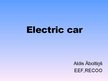 Prezentációk 'Electric Car', 1.                