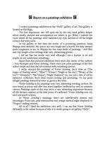 Esszék 'Report on a Paintings Exhibition', 1.                