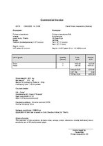 Minták 'Commercial Invoiss', 1.                