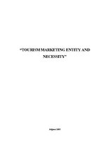 Kutatási anyagok 'Tourism Marketing Entity and Necessity', 1.                