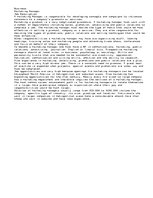 Esszék 'Marketing Managers', 1.                