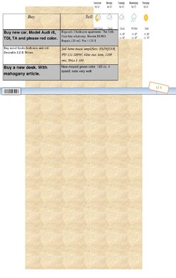 Minták 'English Newspaper', 3.                