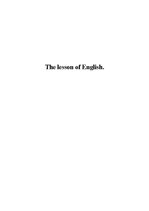 Esszék 'The Lesson of English', 1.                