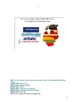 Kutatási anyagok 'The Critical Issues of Airline Industry within Baltic States: The Development of', 1.                