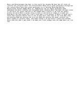 Esszék 'Music &amp; Other Entertainment', 1.                