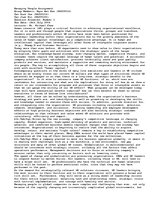 Esszék 'The Important of Human Resources', 1.                