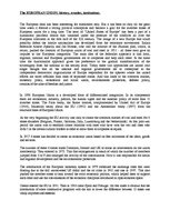 Kutatási anyagok 'The European Union: History, Treaties, Institutions', 1.                