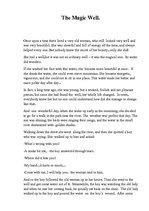 Esszék 'The Magic Well-fairytaile', 1.                