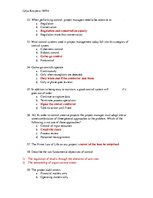 Minták 'Project Management Exam', 10.                