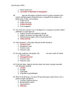 Minták 'Project Management Exam', 11.                