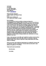 Minták 'Cover Letter', 1.                