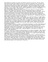 Esszék 'The properties of glass explained by the bonding of Silicon and Oxygen.', 1.                