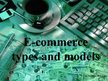 Prezentációk 'E-commerce Types and Models', 1.                