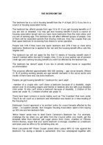 Összefoglalók, jegyzetek 'The Bedroom Tax - United Kingdom', 1.                