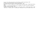 Esszék 'Etiology and Mechanisms of Illnesses', 5.                