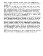 Esszék 'The gambles in life', 1.                