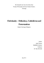 Kutatási anyagok 'Christianity - Orthodoxy, Catholicism, Protestantism', 1.                