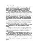 Esszék 'Being a Teenager Is Tough', 1.                