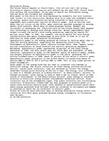 Esszék 'Alternative Energies ', 1.                