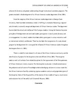 Esszék 'Development of African American Studies', 5.                