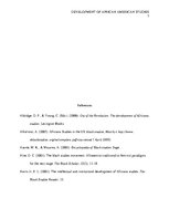 Esszék 'Development of African American Studies', 7.                