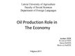 Prezentációk 'Oil Production Role in the Economy', 1.                
