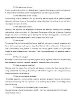 Összefoglalók, jegyzetek 'What Is Truth? What Does It Mean to Know? What Does It Mean to Learn?', 1.                