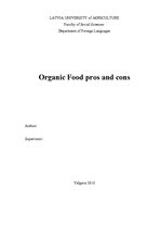 Kutatási anyagok 'Organic Food Pros and Cons', 1.                
