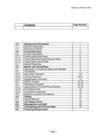 Üzleti tervek 'Business Plan - Maternity Wear', 1.                