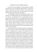 Esszék 'Comparison of the United Kingdom and Latvia', 1.                