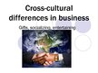 Prezentációk 'Cross-Cultural Differences in Business', 1.                
