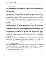 Üzleti tervek 'Company "Royal Unibrew" - Expanding Business in Baltic Region', 4.                