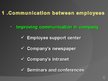 Prezentációk 'Effective Communication in Company', 6.                