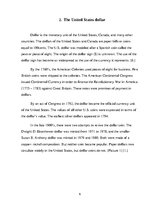 Kutatási anyagok 'United States Currency - Dollar', 6.                