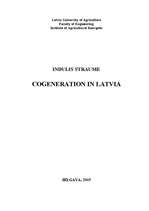 Kutatási anyagok 'Cogeneration in Latvia', 1.                