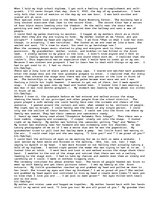 Esszék 'Coming of Age/Getting my Diploma', 1.                