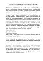 Esszék 'An Analysis of an extract "The French Lieutenants`s Woman" by John Fowles', 1.                