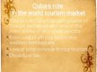 Prezentációk 'Tourism in Cuba', 6.                