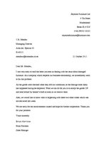 Minták 'Reply Letter to the Complaint', 1.                