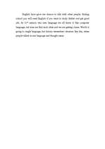 Esszék 'Language', 2.                