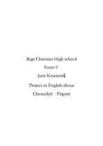 Kutatási anyagok 'Chernobyl', 1.                