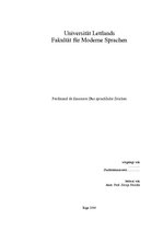 Kutatási anyagok 'Ferdinand de Saussure: Das sprachliche Zeichen', 1.                