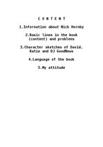 Kutatási anyagok 'Nick Hornby "How to Be Good"', 2.                